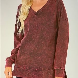 Burgundy Pullover Sweater